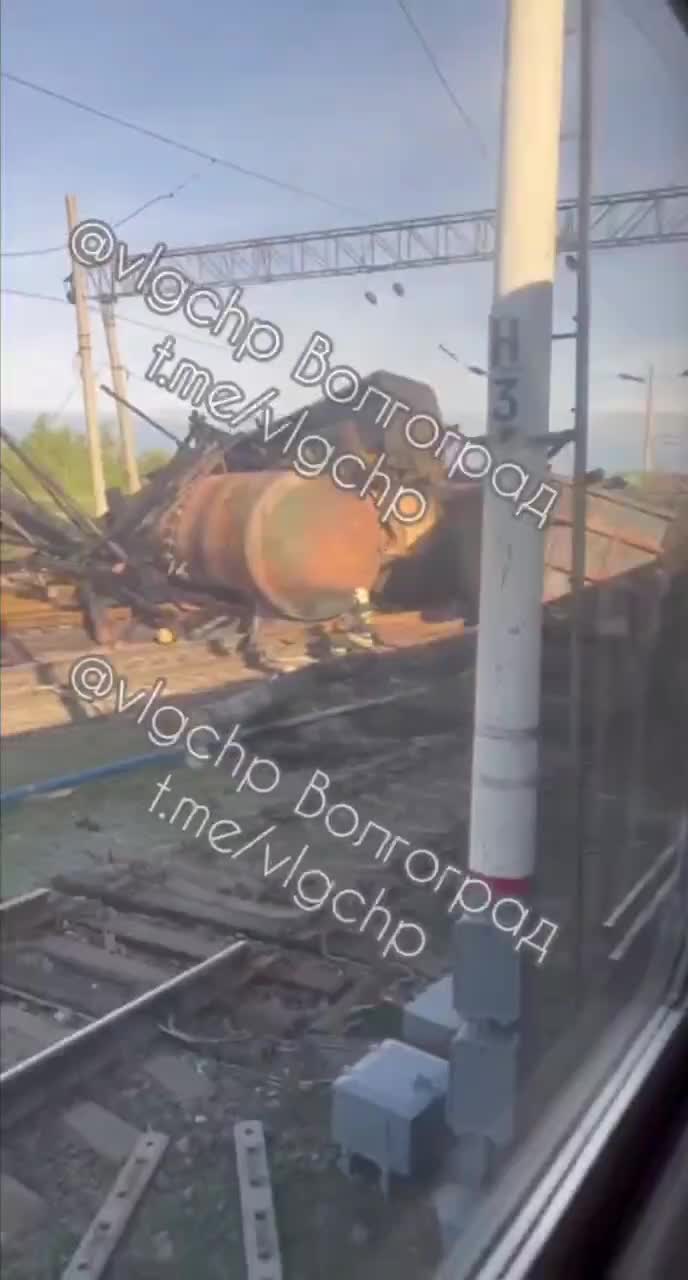 Freight train derailed in Volgograd region of Russia