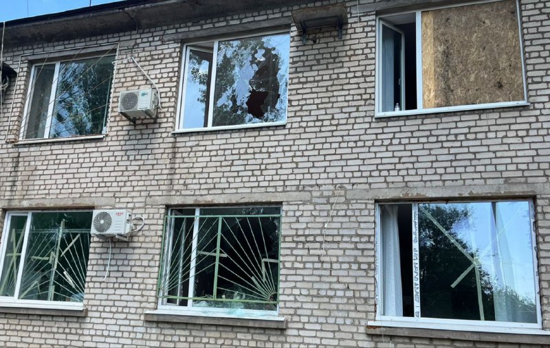 1 person killed as result of Russian artillery shelling at the hospital in Nikopol