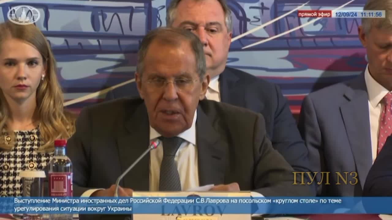 Russian FM Lavrov at the meeting with Ambassadors says Russia believes The West had allowed Ukraine to strike the Russia with long-range weapons long time ago, compared western leaders with Hitler and Napoleon