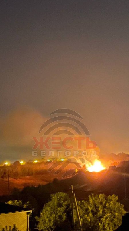 Fire in Belgorod after reported shelling and air defense launches