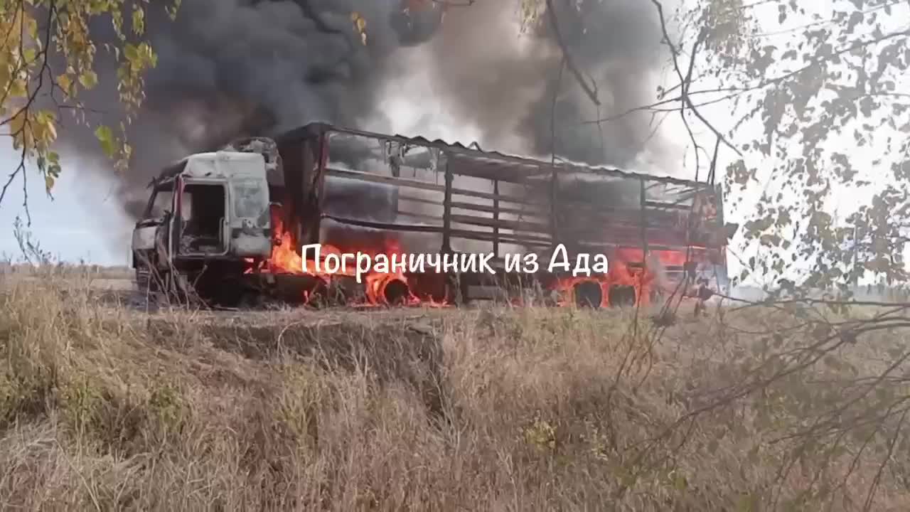 Drone hit a truck in Schebekino of Belgorod region