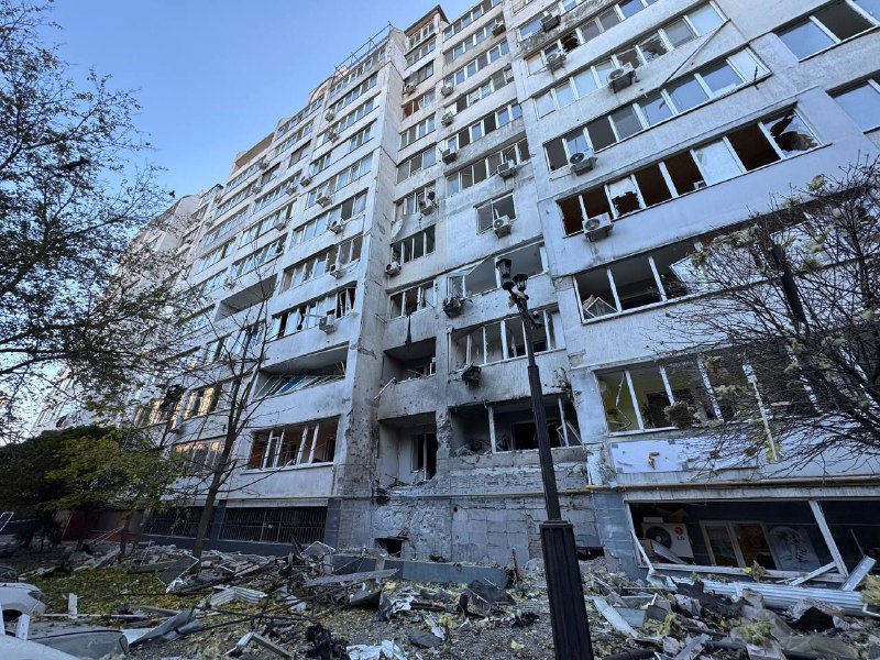 Damage in Odesa as result of the overnight attack