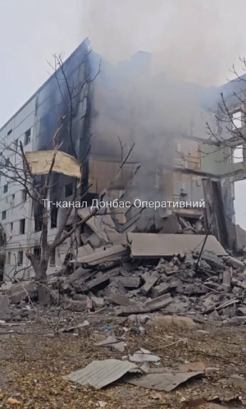 A house destroyed in Kurakhove as result of an airstrike