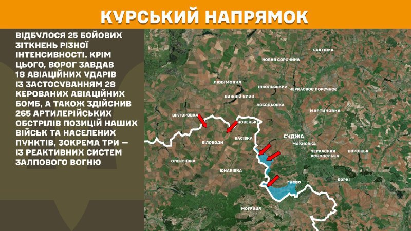 In Kursk region Ukrainian forces have repelled 25 Russian army assaults, - General Staff of Armed Forces of Ukraine reports