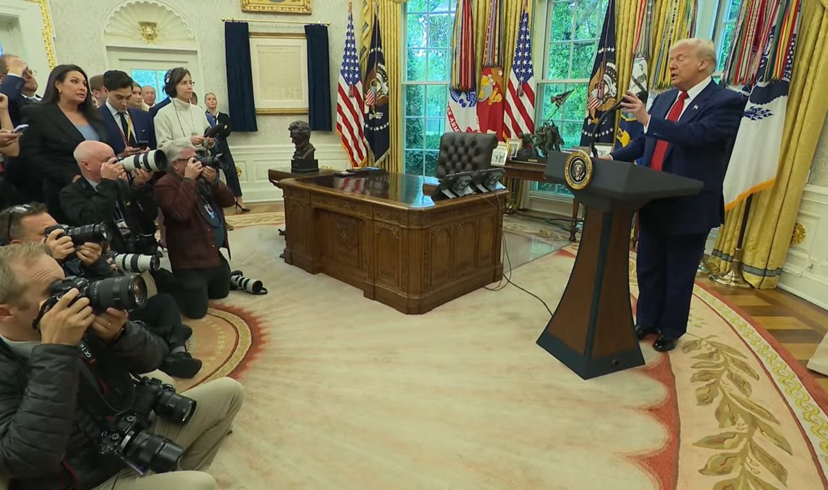 Trump tells reporters that U.S. will find out within two weeks whether or not Putin is tapping us along