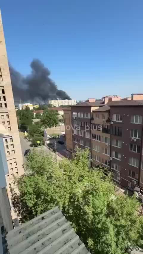 Big fire at Hydromash plant in occupied Melitopol