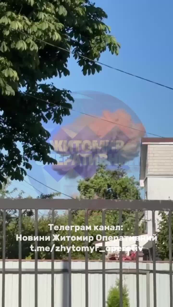 Explosion near Zhytomyr. Reportedly at the gas station