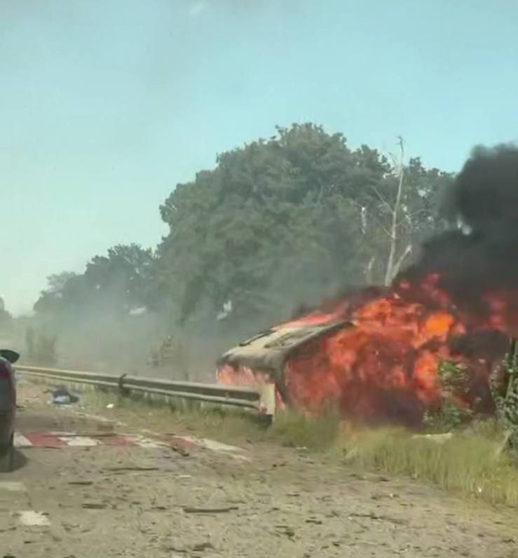 Many wounded after explosion near gas station near Zhytomyr