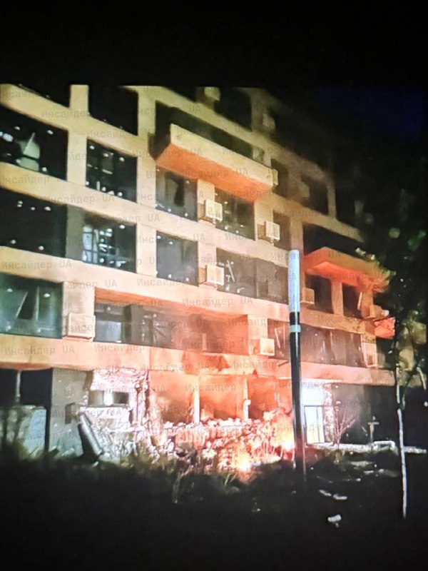 Drone hit one of residential complexes in Kyiv