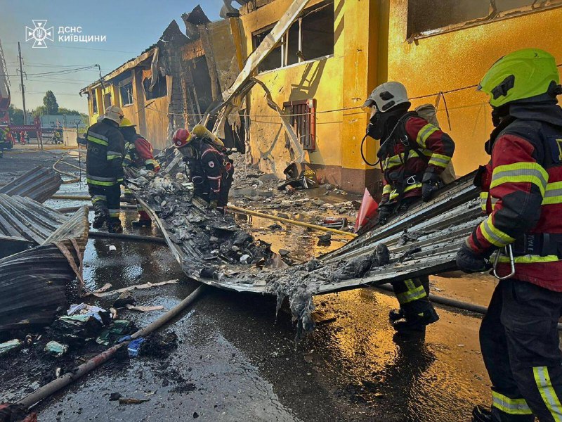 Damage in Vyshhorod district of Kyiv region as result of drone strikes