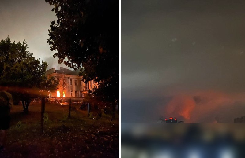 Many fires reported at civilian infrastructure in Kyiv