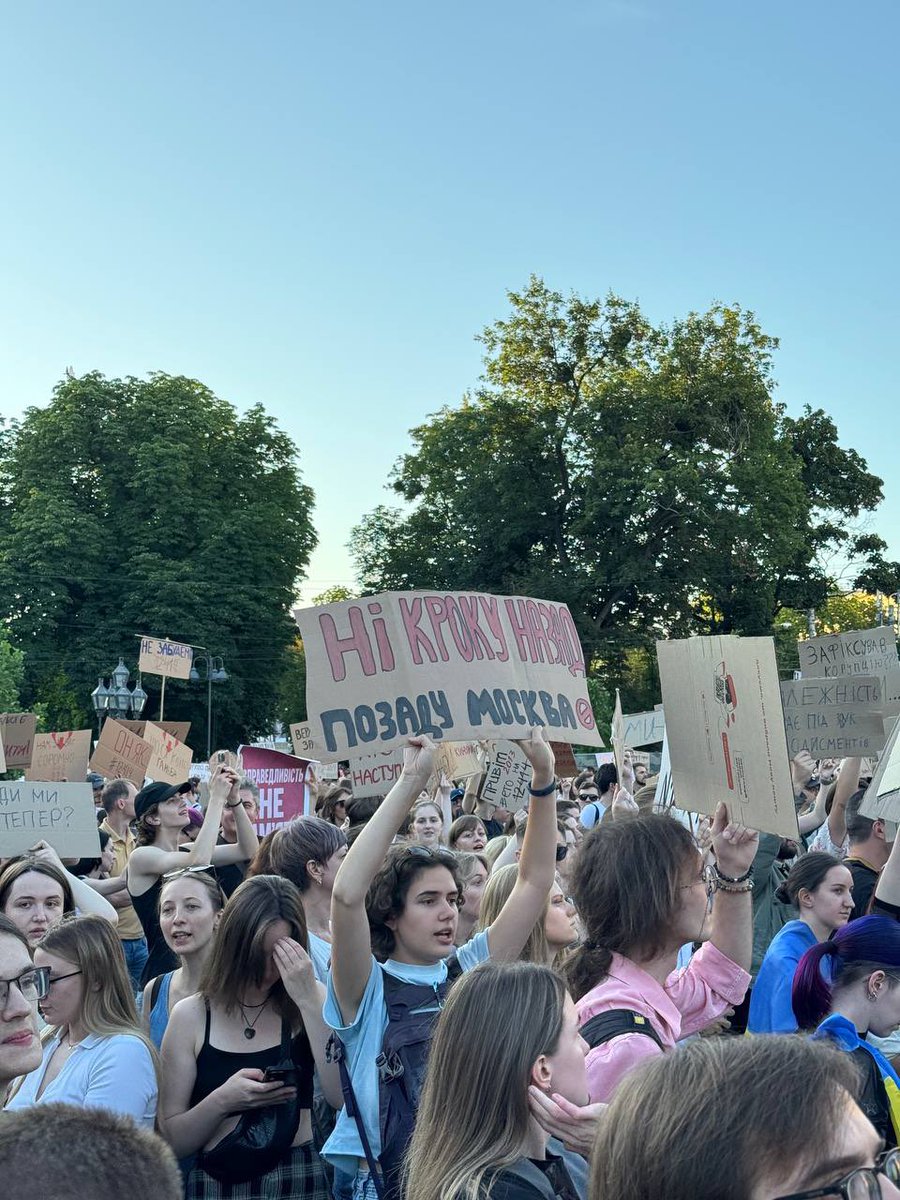 Ukrainians also gathered to protest in Uzhhorod, Chernihiv, Mykolaiv, Kremenchuk, Lviv, Chernivtsi, Ternopil, Odesa, and Kryvyi Rih