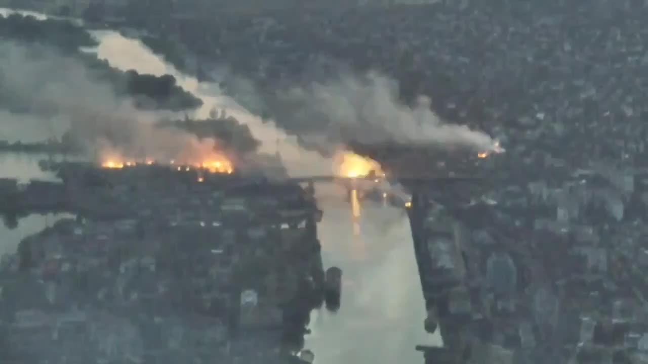 Russian army bombardment in Kherson