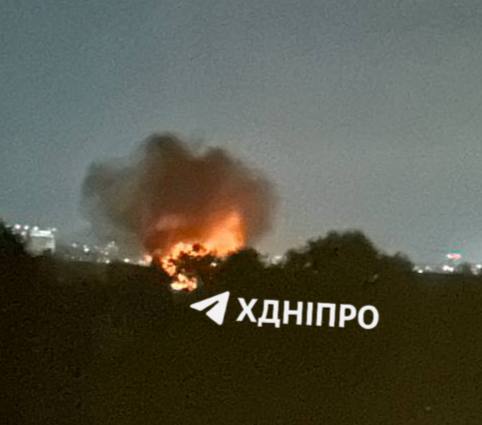 Several fires in Dnipro city after drones strikes