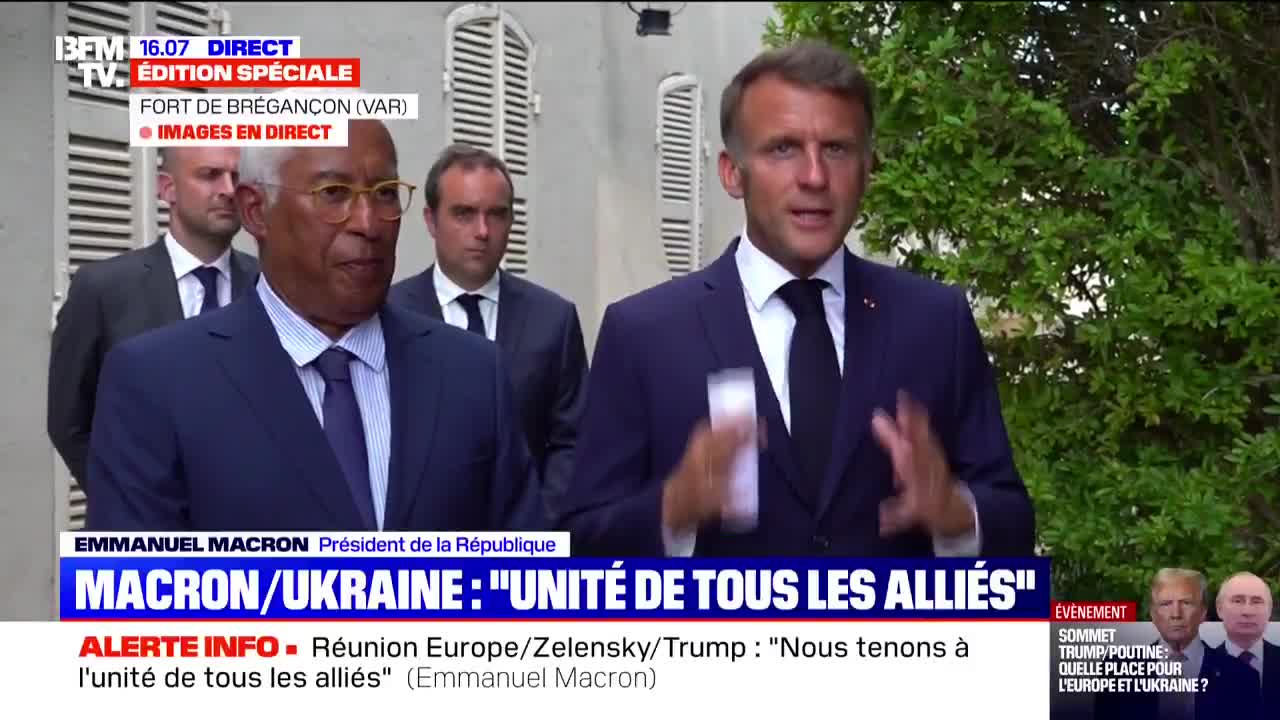Emmanuel Macron announces that Donald Trump will fight to obtain a trilateral agreement between the United States, Ukraine and Russia