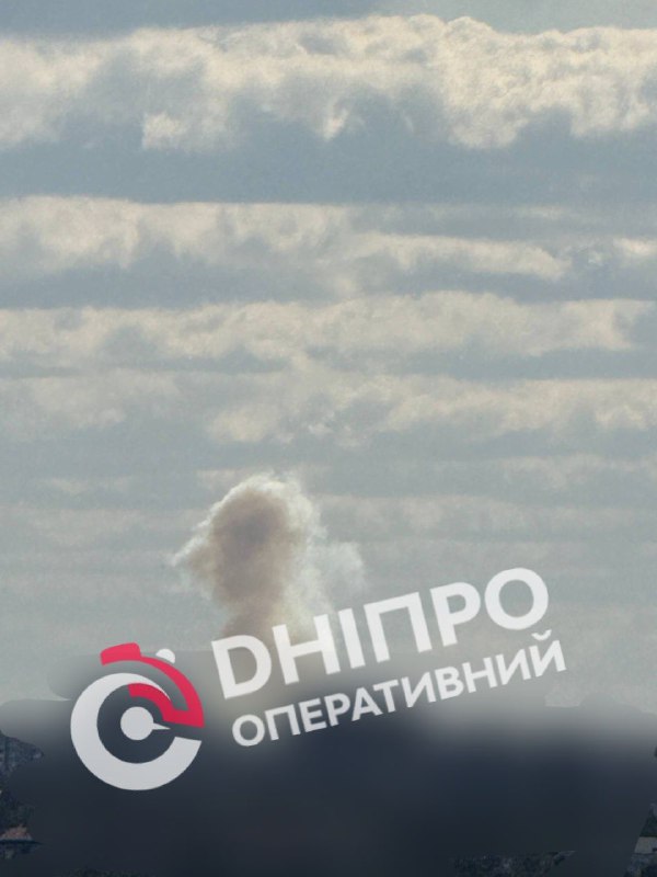 Smoke is rising in Dnipro city after explosions. Explosion was also audible in Pavlohrad of Dnipropetrovsk region