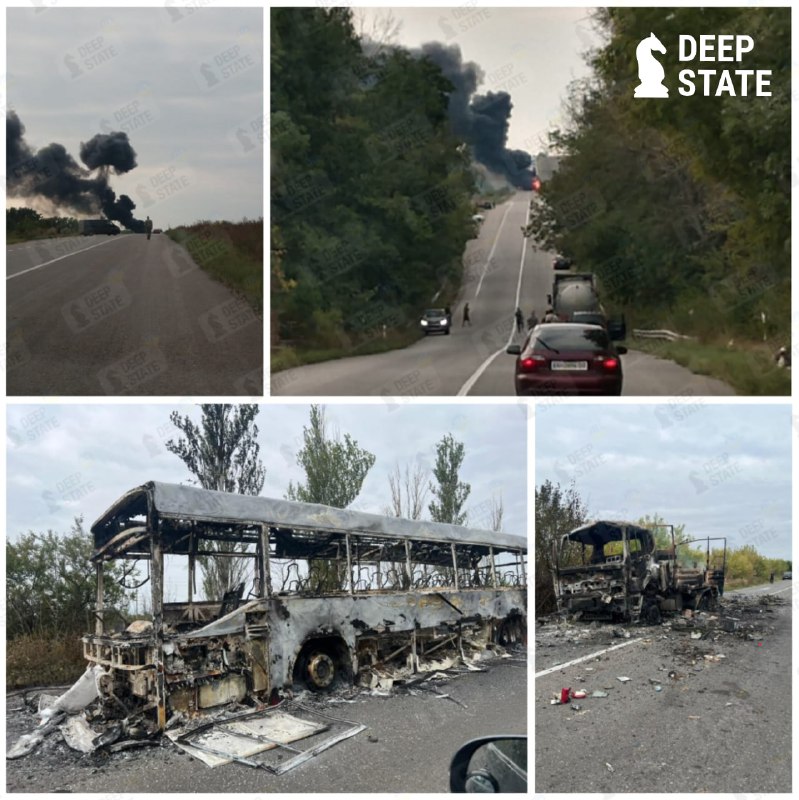 Russians inflict fire damage with FPV drones on the Slavyansk-Izyum route — DeepState