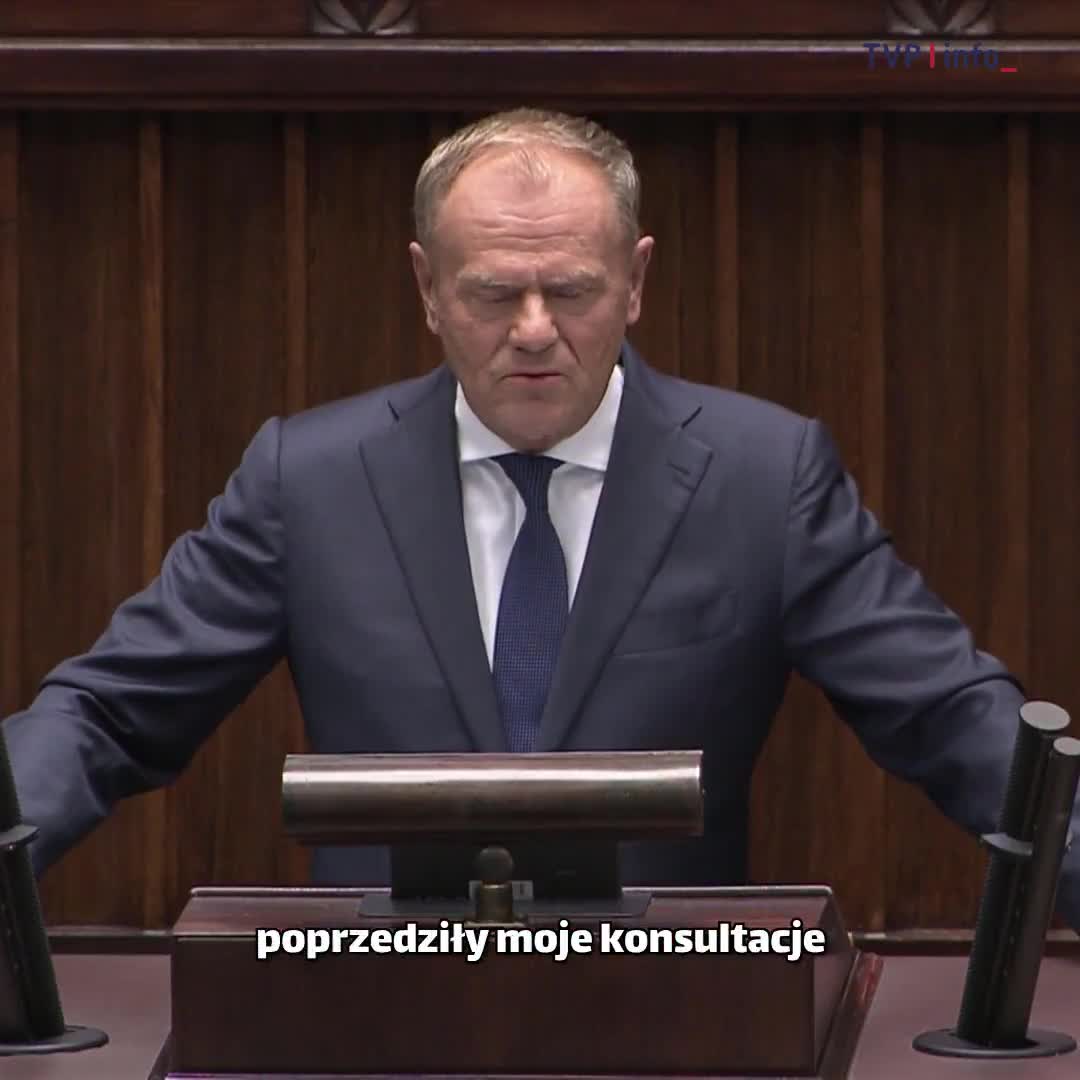 The decision to activate Article 4 was preceded by my consultations with President @NawrockiKn. It is our joint decision - I emphasize this good cooperation, because we all know the political conditions in which we have to work, - Prime Minister @donaldtusk in the Sejm
