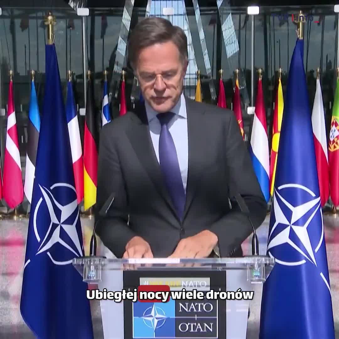 Several allies were involved, including Polish F-16s, Dutch F-35s, Italian T-Rex and German systems, - @SecGenNATO on the nighttime Russian drone raid on Poland