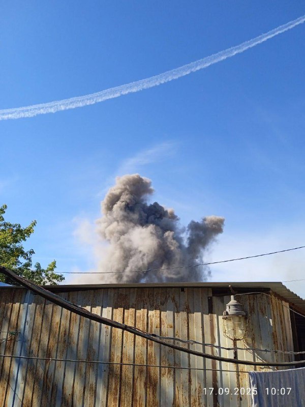 Explosions were reported in Donetsk