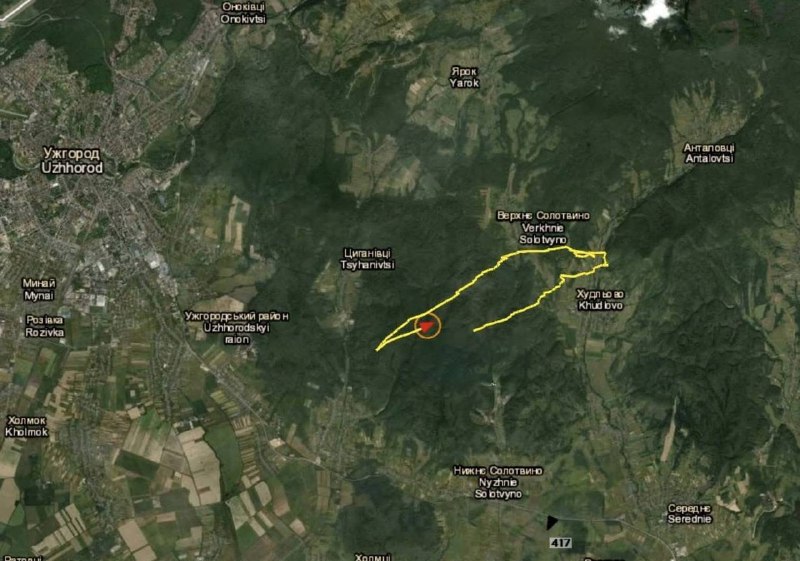 The General Staff showed the route of the Hungarian drone that flew into Ukraine