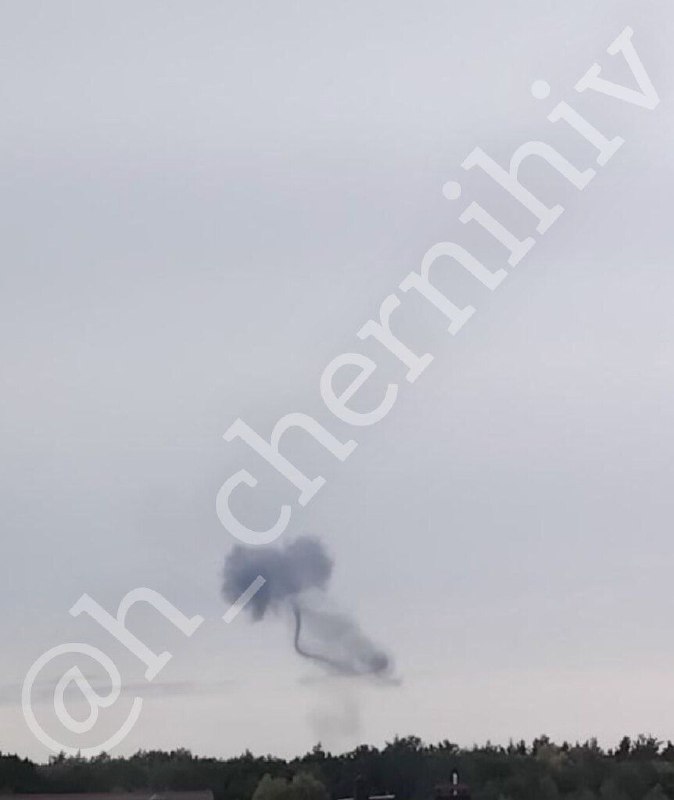 Smoke is rising in Chernihiv after explosions