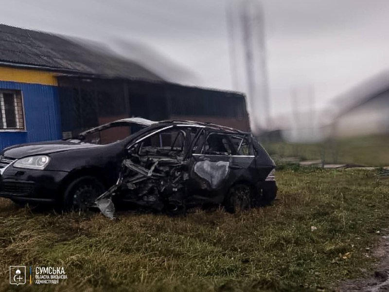 2 people wounded as result of drone strike in Mykolaivka territorial community in Sumy region