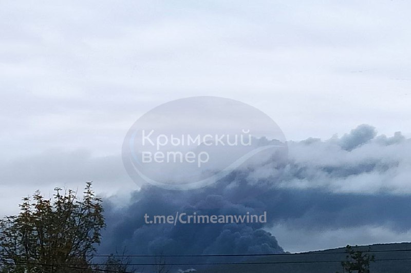 Fire reported at the power station near Simferopol