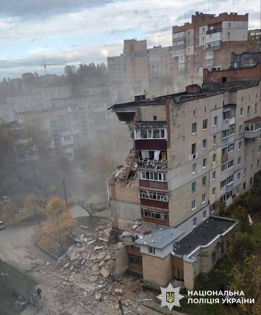 5 people wounded as result of household gas explosion in an apartment block in Khmelnitsky