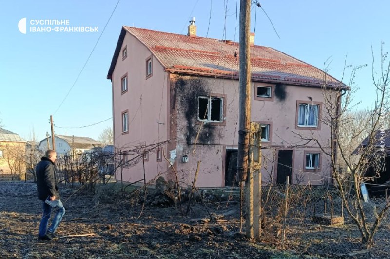 Ten houses were damaged in Verbylivtsi village of Ivano-Frankivsk region as result of Russian attack