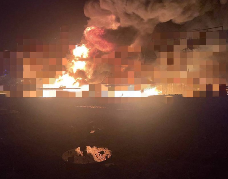 Drone saldırısı Odessa bölgesinde yangına neden oldu.