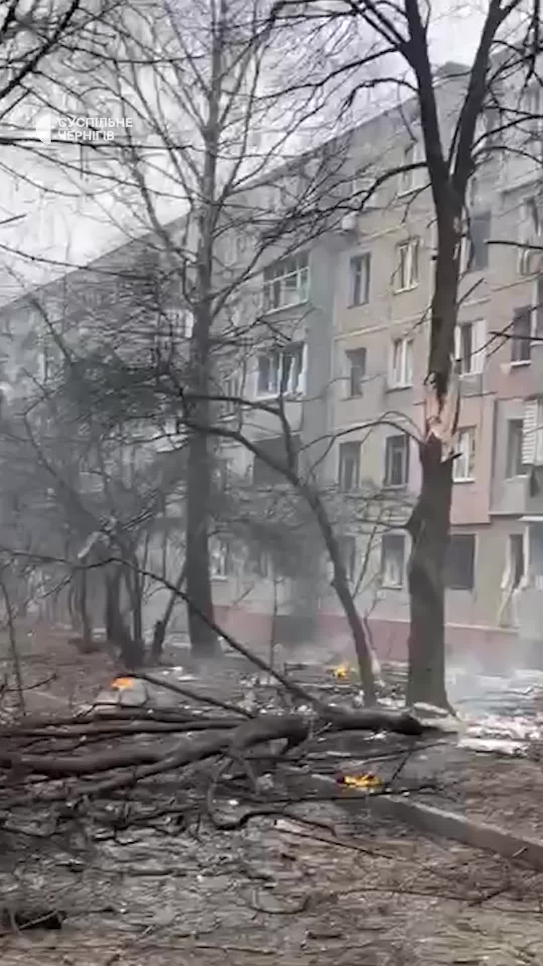 Un drone a frappé une maison d'habitation à Tchernihiv