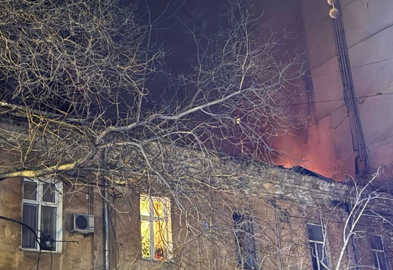 Incendie d'une maison d'habitation à Odessa suite à une frappe de drone