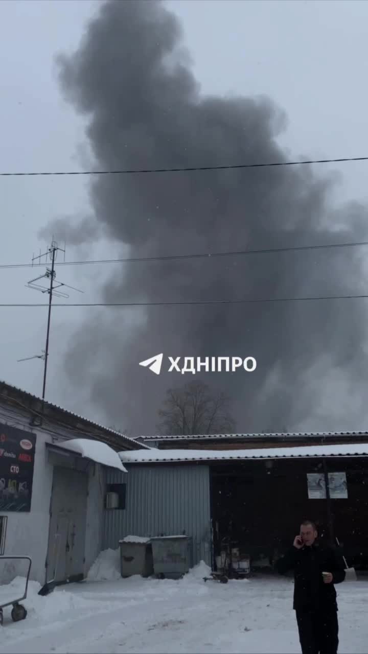 Incendie suite à deux explosions dans la ville de Dnipro