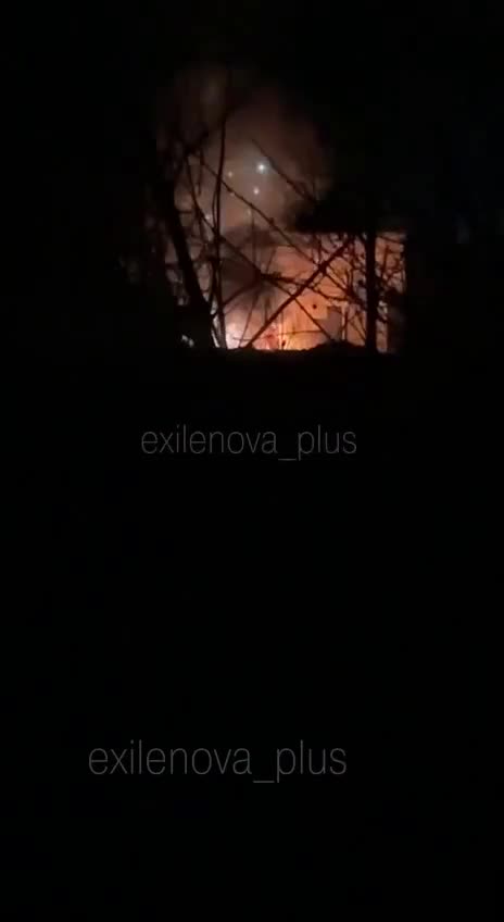 Power substation is on fire in Serpukhov