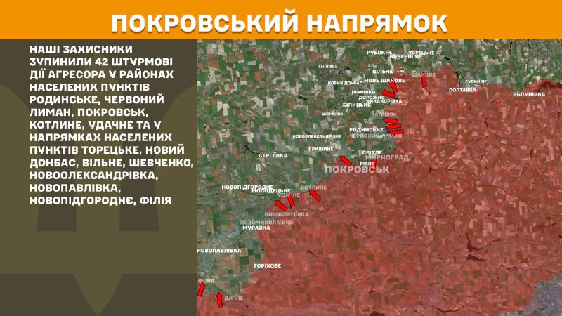 Dün Pokrovsk istikametinde Rodynske, Chervonyy Lyman, Pokrovsk, Kotlyne, Udachne yakınlarında ve Toretske, Novyy Donbas, Vilne, Shevchenko, Novooleksandrivka, Novopavlivka, Novopidhorodnye, Filiya istikametinde çatışmalar yaşandı - Ukrayna Silahlı Kuvvetleri Genelkurmay Başkanlığı raporu
