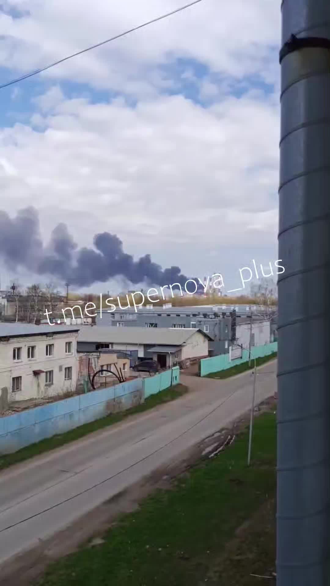 Explosions were reported at the chemical plant in Sterlitamak