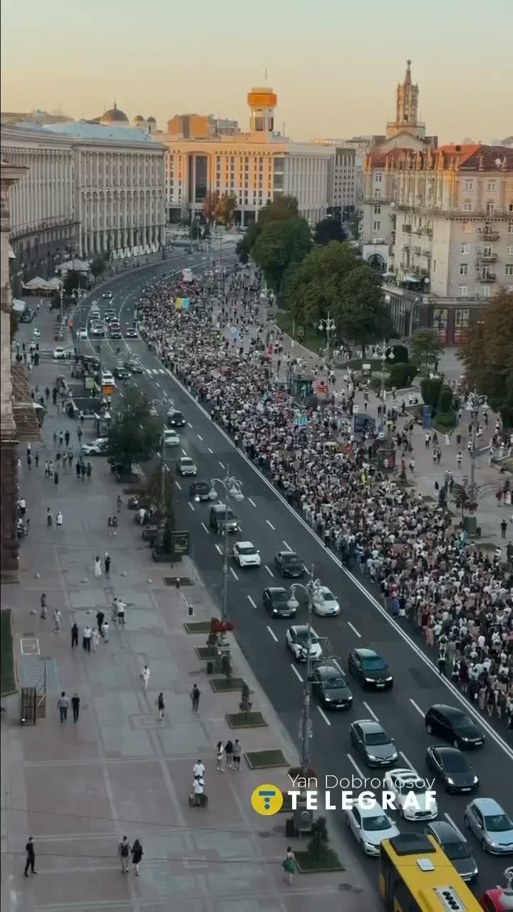 В Киеве состоялся масштабный митинг в поддержку бывшего министра обороны Федорова.