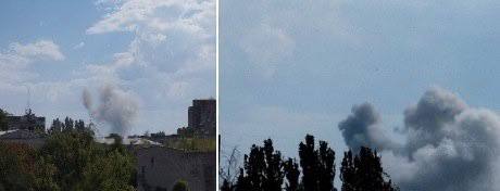 Российская авиация нанесла авиаудары по Славянску.
