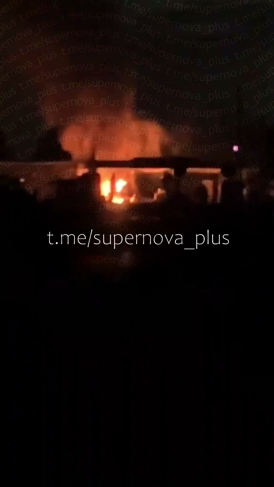 Truck was attacked, possible with drone, and caught fire at the border between Belarus and Russia