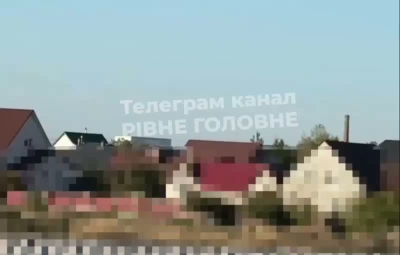 Russian drone strike was reported at the residential houses in Sarny of Rivne region